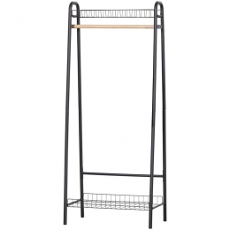 WOOODJoviKledingrek-Metaal-Zwart-167x70x41