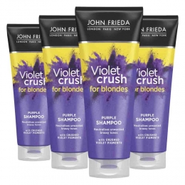 4xJohnFriedaVioletCrushShampooPurple250ml