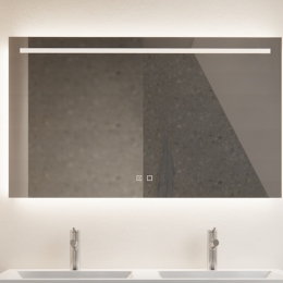 SpiegelGlissDesignHorizontaalLedStandaardVerlichting140cmEnSpiegelverwarming