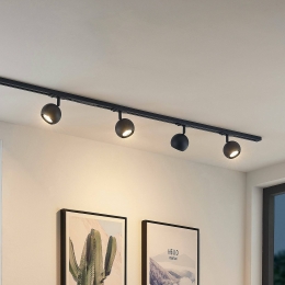 LindbyLinarorailsystemGU104-lampszwart9cm
