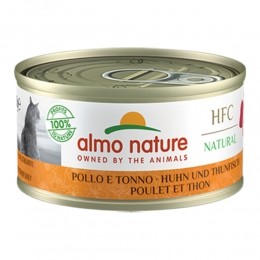 48xAlmoNatureHFCNaturalKattenvoerNatBlikjeKipTonijn70gr