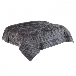 UniqueLiving-BedspreiPeggy170x220cmdarkgrey
