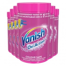 6xVanishOxiActionPoederGekleurdeWas1500gr