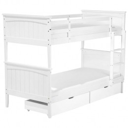 Beliani-ALBON-Stapelbedmetopbergruimte-Wit-90x200cm-Dennenhout