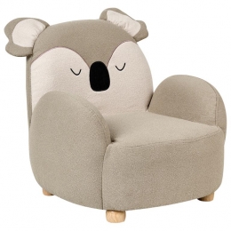 Beliani-HERVIK-Kinderfauteuil-Taupe-Polyester