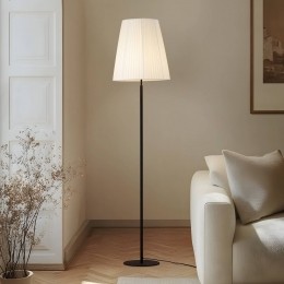 LindbyvloerlampVirellezwartwittextielhoogte170cm
