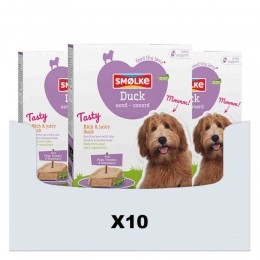 10xSmolkeHondenvoerVersGestoomdEend395gr