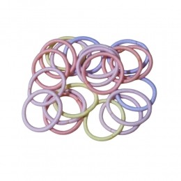 2xHairModeEndlessElastiekenKidsMiniPastel20stuks