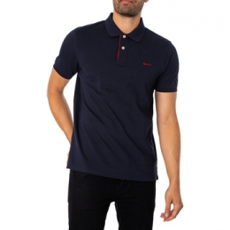 PoloShirtKorteMouwGantRegularcontrastpiqupoloshirt