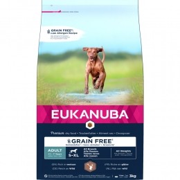3xEukanubaAdultGraanvrijHondenvoerHert3kg