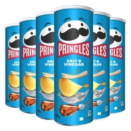 6xPringlesChipsSaltVinegar165gr