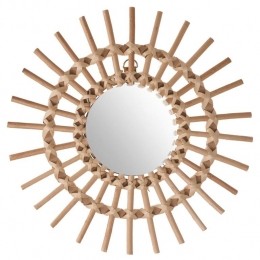 AtmospheraWandspiegel-rond-rotan-D30cm-bohemianspiegel