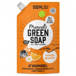 6xMarcelsGreenSoapAfwasmiddelSinaasappelJasmijnNavulling500ml