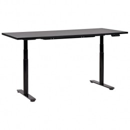 Beliani-DESTINAS-ElektrischVerstelbaarbureau-Zwart-180cm-MDF