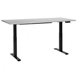 Beliani-DESTINES-Elektrischbureau-GrijsZwart-180x80cm-Spaanplaat