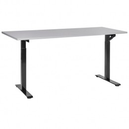 Beliani-DESTINES-Verstelbaarbureau-GrijsZwart-160x72cm-MDF