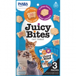 6xInabaJuicyBitesKattensnackKrab-SintJacobsschelp34gr