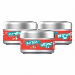3xWellaNewWaveUltraEffectGoMattClay75ml