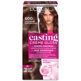 2xLOralCastingCrmeGlossSemi-PermanenteHaarkleuring500Lichtbruin