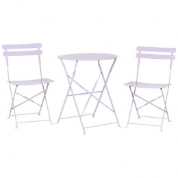 Beliani-FIORI-Bistrosetvoor2-Paars-Staal