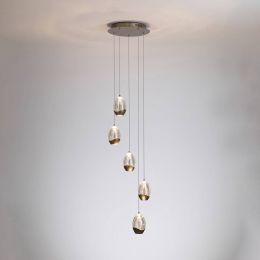SearchlightLEDhanglampSeeds30cmcrmekleurigglas5-lamps