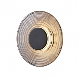 SearchlightLEDwandlampCleorookgrijsmatzwart30cmglas