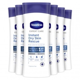 6xVaselineBodylotionExpertCareInstantDrySkinRescue400ml
