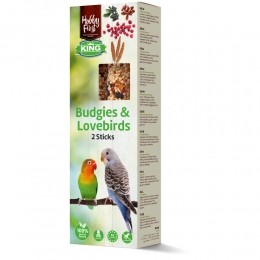 10xHobbyFirstKingSticksParkietDwergpapegaaiFruit60gr