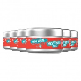 6xWellaNewWaveUltraEffectGoMattClay75ml