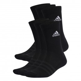 adidasGevoerdeSokken6PaarZwartWit