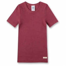 Sanetta-KidsT-Shirt12WoolSilkWool-Merino-ondergoedmaat152rood
