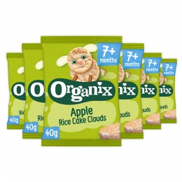 6xOrganixLuchtigeRijstwafeltjes7mAppel40gr