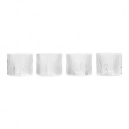 FermLivingRippleWaterglazen4st-200ml-Clear