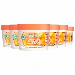 6xGarnierFructisPineappleHairFoodHaarmasker400ml