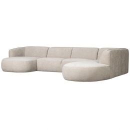 WOOODPollyBankRechts-Polyester-Zand-71x353x150245