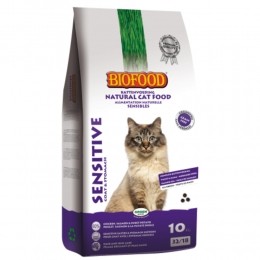 BFPetfoodKattenvoerPremiumSensitiveVacht-Maag10kg