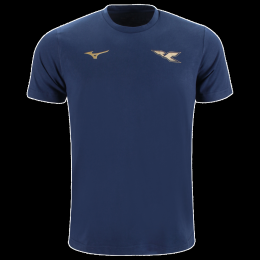 Mizuno125thAnniversarySSLazioCottonTeeJuniorNavyMaat140