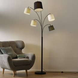 ByRydnsFoggyvloerlamp5kappenzwart