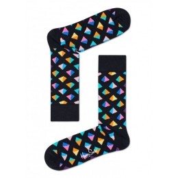HappySocksPyramidSokkenZwartMulti