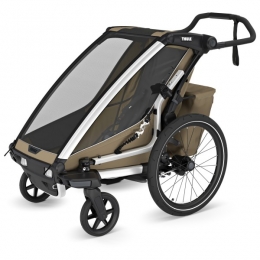 Thule-ChariotCross2-KinderfietskarmaatSingle-Einsitzergrijs