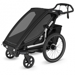 Thule-ChariotSport2-KinderfietskarmaatSingle-Einsitzerzwartgrijs