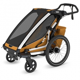 Thule-ChariotSport2-KinderfietskarmaatSingle-Einsitzergrijs
