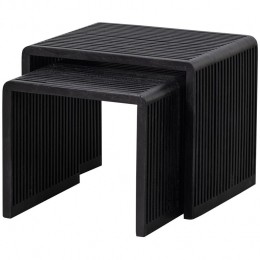 WOOODWillaBijzettafelsSetvan2-Teak-Zwart-50x45x40