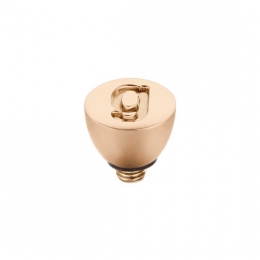 MelanoTwistedsteentje-letterG-dames-rosekleurig-6mm