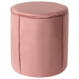 Beliani-SEDONA-Poef-Roze-Fluweel