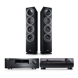 TeufelTHEATER500KOMBOVINYL250VloerstaandeluidsprekersPlatenspelerDriewegsysteemZwart