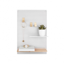 presenttime-MemobordPerkyMesh-Wit-52x345x105cm