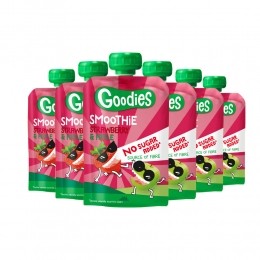 6xGoodiesKnijpfruitSmoothieAardbeiAppel100gr