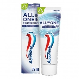 3xAquafreshTandpastaAll-in-OneProtectionPureBreath75ml