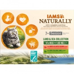 2xIAMSNaturallySeniorMultipackLandSea12x85gr